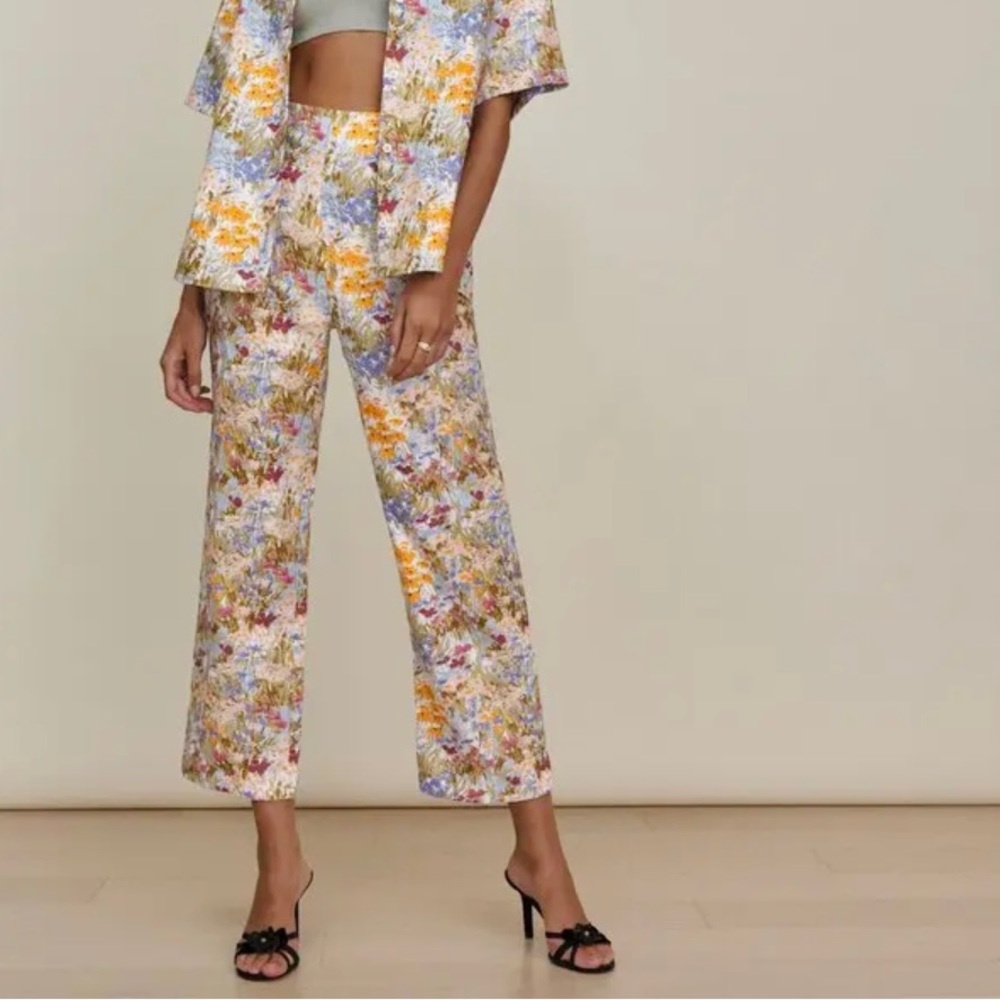 Reformation Pinegrove Linen Pants - Size 10